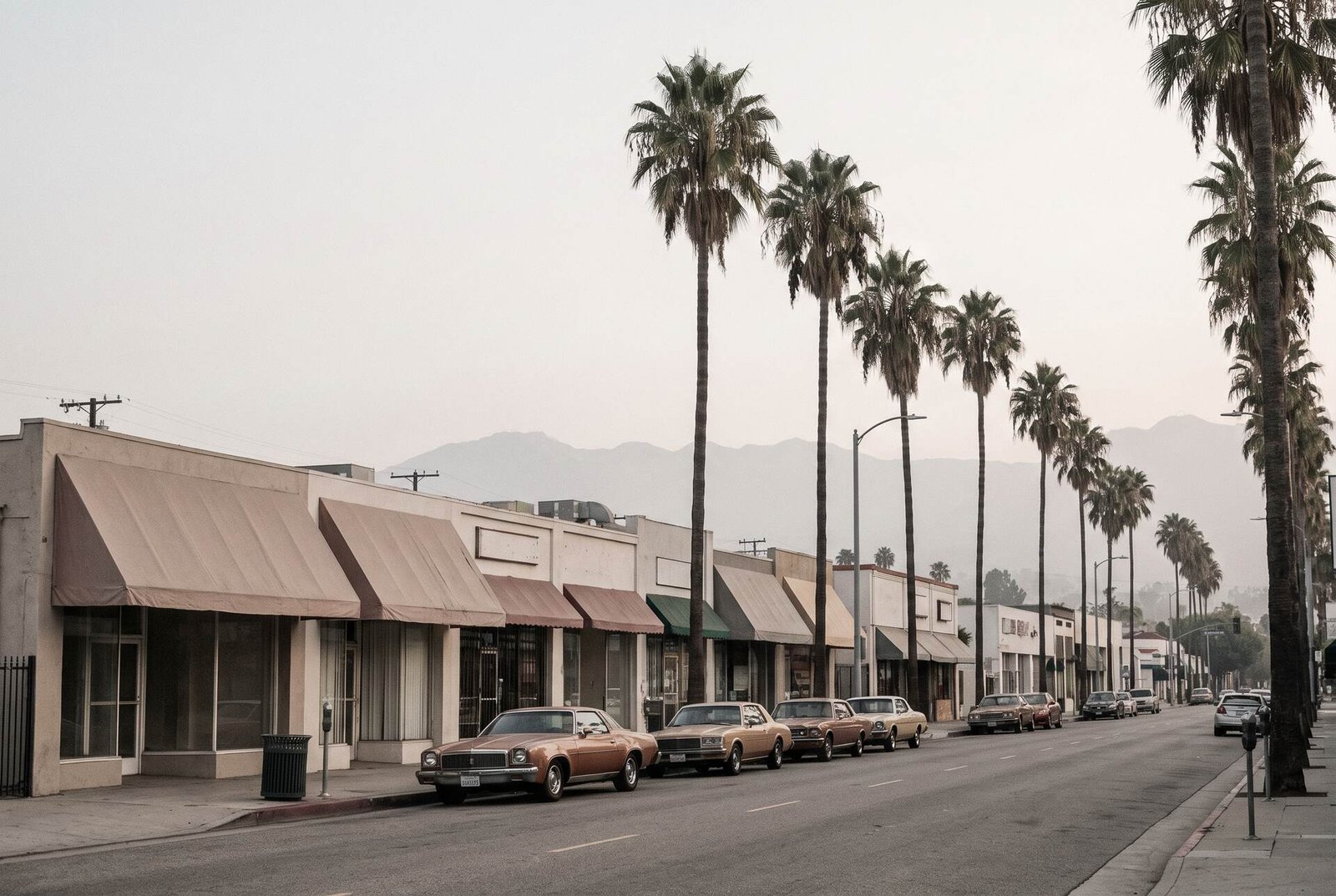 Los Angeles neighbourhood shopping street